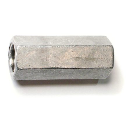 Midwest Fastener Coupling Nut, 5/8"-11, Steel, Hot Dipped Galvanized, 2-1/8 in Lg, 250 PK 09877